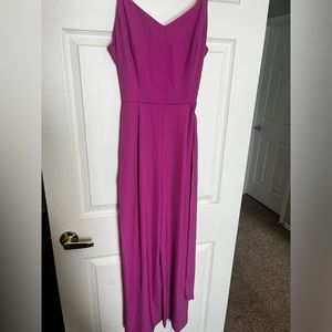 Fuschia Wide Leg Jumpsuit